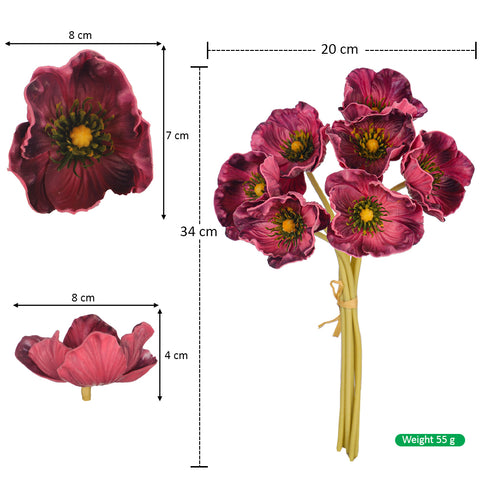 artificial poppy flowers