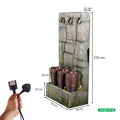 Outdoor Wall Fountain with Planters