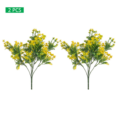 Decorative artificial flower and leaf bunch