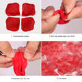 Decorative silk rose petals