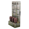 Rustic Pots Wall Fountain with Pump
