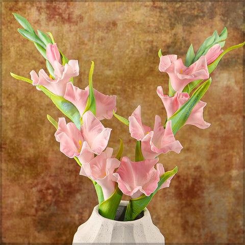 faux gladiolus stems for arrangements