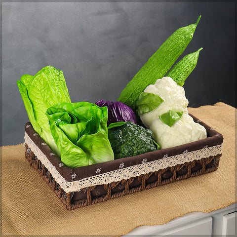 Artificial lettuce decor