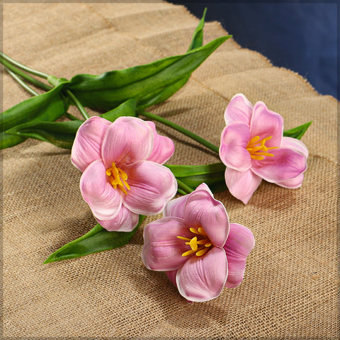 Vibrant Artificial Tulip Flower Single Stem