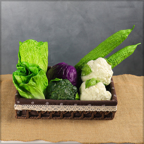 Decorative fake lettuce plant