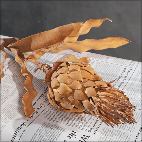 Faux Dried Protea Stem