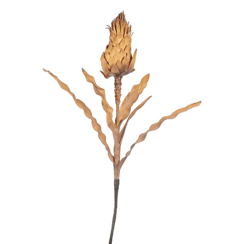 Dried Look Artificial Protea Stem