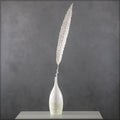 Artificial Dried Look White Leaf