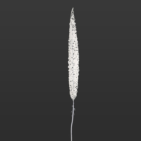 White Artificial Dried Look Leaf