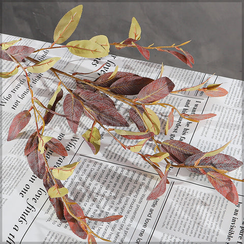 Faux Eucalyptus Leaf Branch Long Steam