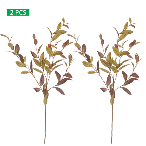 Faux Eucalyptus Leaf Branch Long Steam