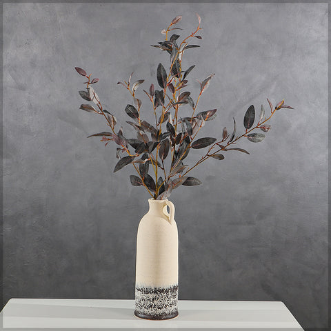 Faux Eucalyptus Leaf Branch Long Steam