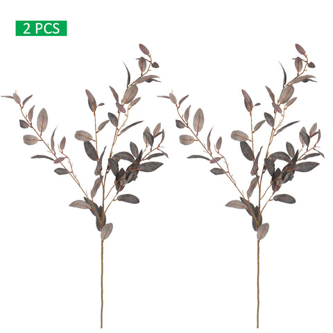 Faux Eucalyptus Leaf Branch Long Steam