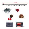 Pine and berry holiday lights