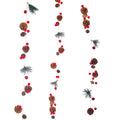 Holiday LED lights with pinecones