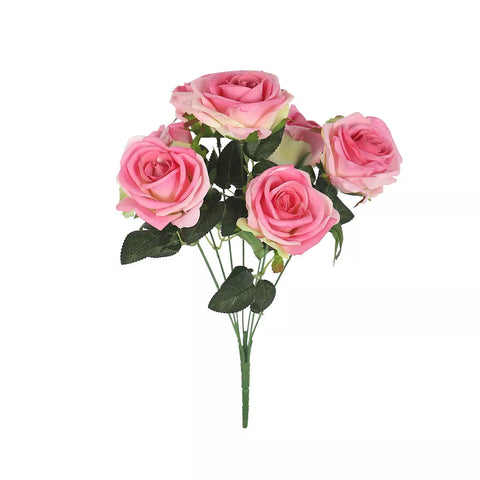 Silk artificial rose flowers