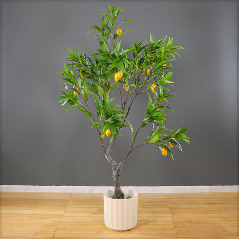 Artificial Mango Fruit Tree 180 cm(with black nursery pot)