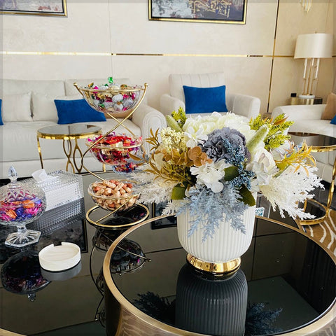 Luxurious Lounge with Elegant Floral Decor for display purposes only (non-sale)