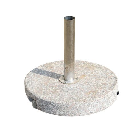 round marble base 40kg with wheels