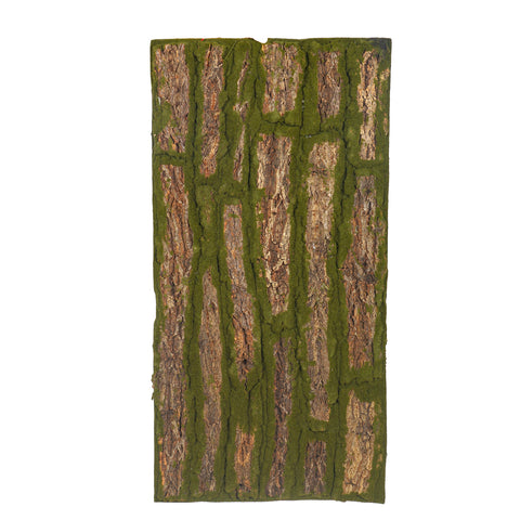 Artificial Bark with Moss Panel