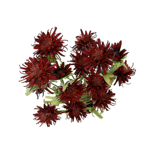 Artificial Silk Daisy Flowers Red