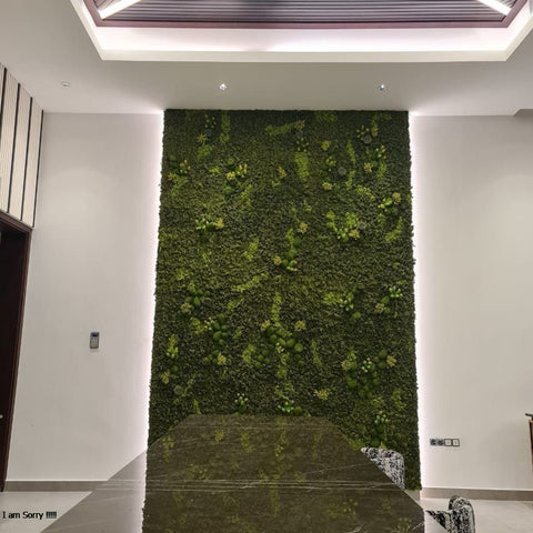 green wall for corporate interiors