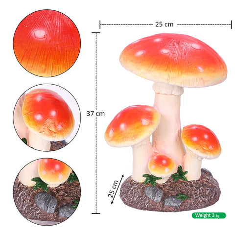 Resin Mushroom Statue for Outdoor Garden
