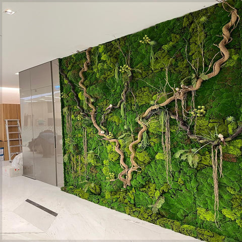Nature's Embrace A Modern Green Wall Oasis for display purposes only (non-sale)