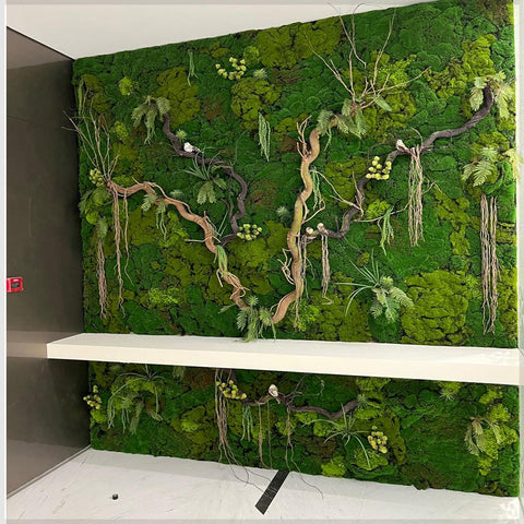 Nature's Embrace A Modern Green Wall Oasis for display purposes only (non-sale)