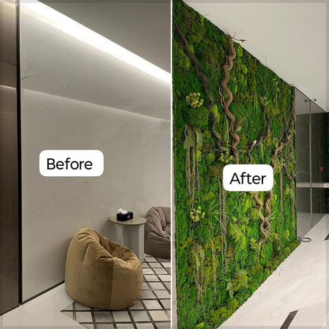 Nature's Embrace A Modern Green Wall Oasis for display purposes only (non-sale)