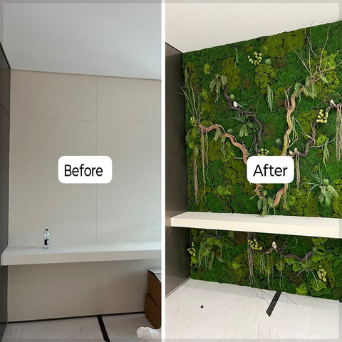 Nature's Embrace A Modern Green Wall Oasis for display purposes only (non-sale)