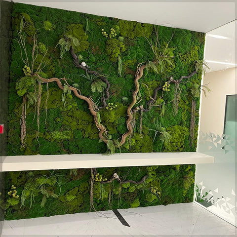 Nature's Embrace A Modern Green Wall Oasis for display purposes only (non-sale)