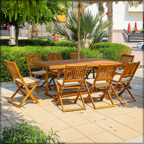 9 Pcs Dining Table Set