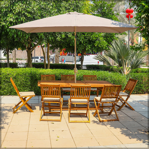 9 Pcs Dining Table Set