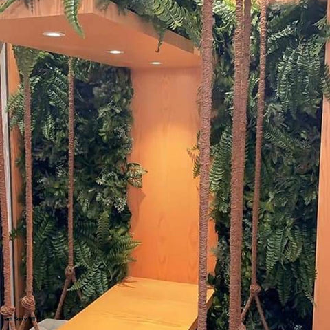 Wall swing decoration for living room interior