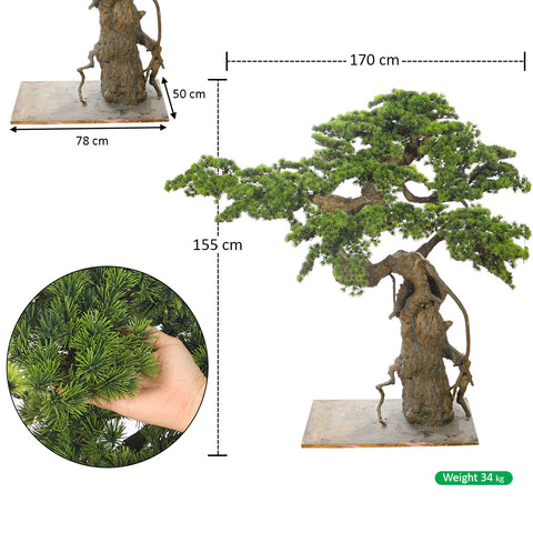 Artificial Cypres Pine Bonsai Plant 155cm Tall
