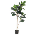 Lifelike rubber leaves