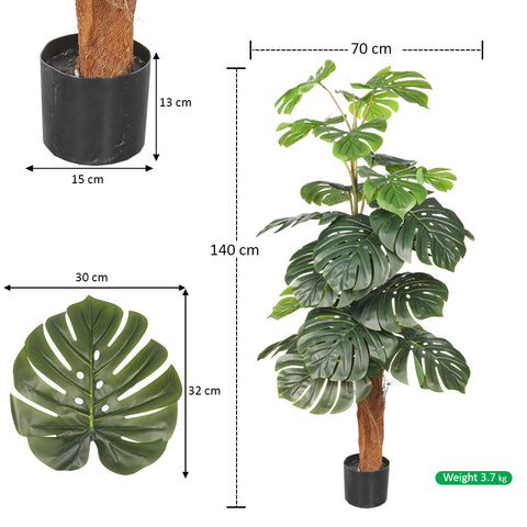 monstera leaf décor