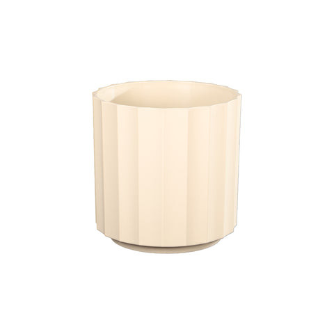 Cream Segmented Plant Pot for Modern Decor