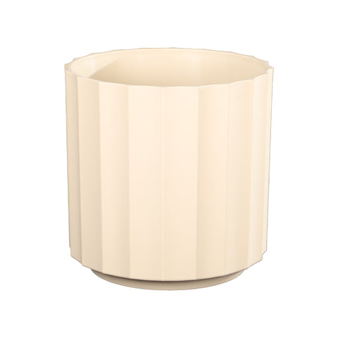 Cream Segmented Plant Pot for Modern Decor