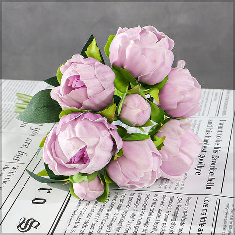 Artificial Peony Bouquet