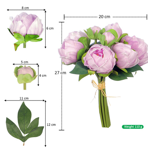 Faux Peony Bouquet