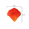 Artificial silk rose petals