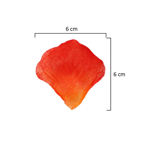 Artificial silk rose petals
