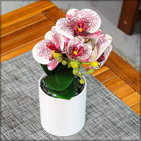 Artificial orchid flowers