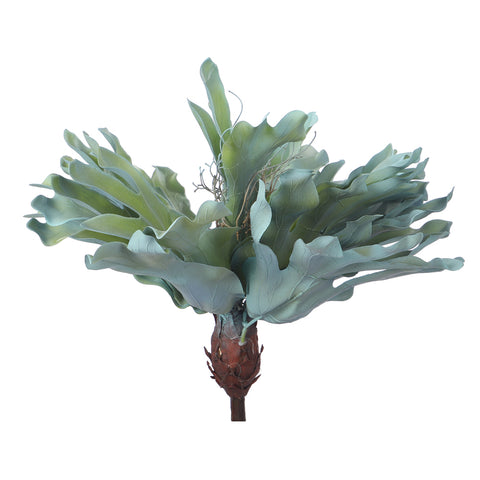 Artificial Staghorn Fern Plant Leaves