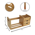 wooden desk organizer