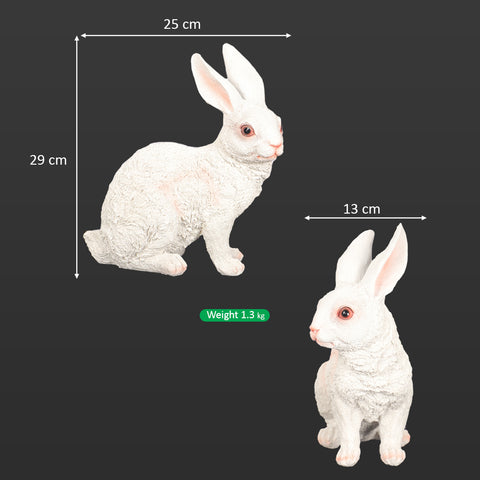 Garden rabbit statue