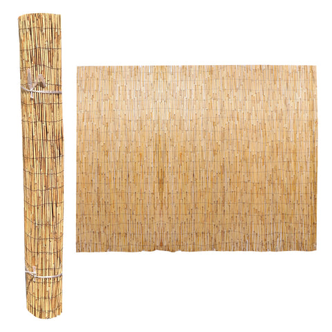 1 Piece Natural Bamboo Reed Roll Privacy Screen(Fence Only)