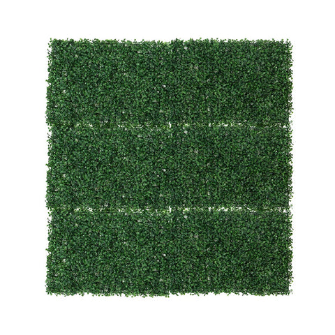Faux topiary greenery wall